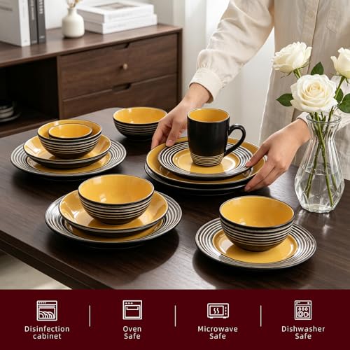 48 Piece Dinnerware Set (Sunflower / Service for 8 - 48pc Set)