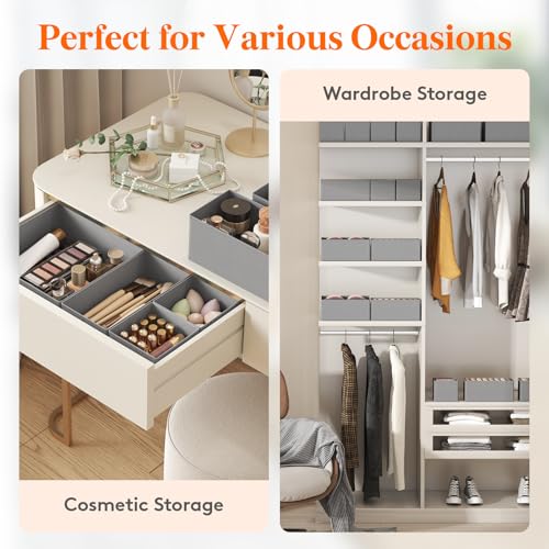 Drawer Organizer Clothes for Closet (16 Count)