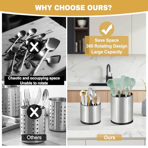 2Pack Kitchen Utensil Holder Set