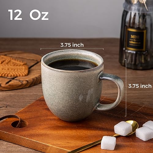 12oz Coffee Mugs (Set of 6 / Reactive Glaze)