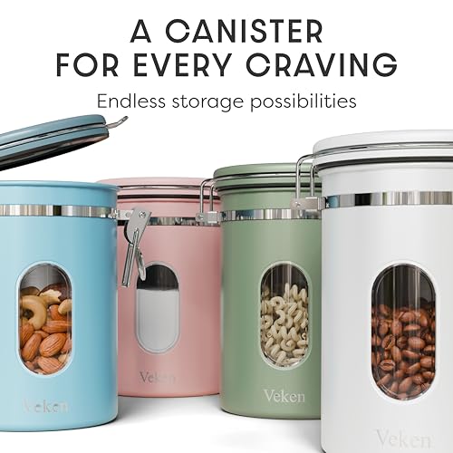 Coffee Canister with Window (Jet White / 22 oz)