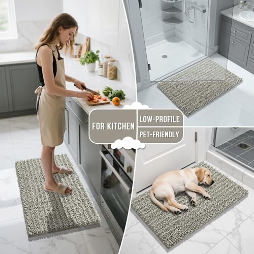 Bathroom Rugs Non Slip Washable 32x20 Inch