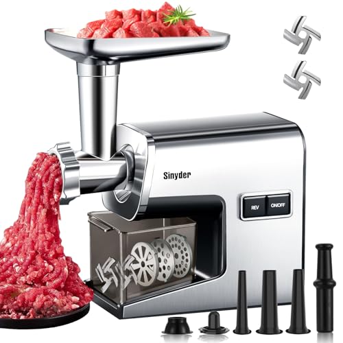 Electric Meat Grinder 3000W Max Stainless Steel Mincer (Sliver)