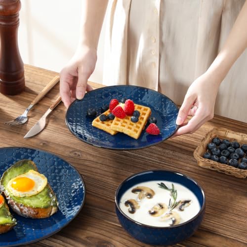 16 Pieces Dinnerware Sets (Blue / Service for 4 (16 Pcs))