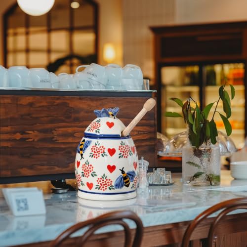 10oz Crazy Love Handmade Ceramic Honey Pot (Crazy Love)