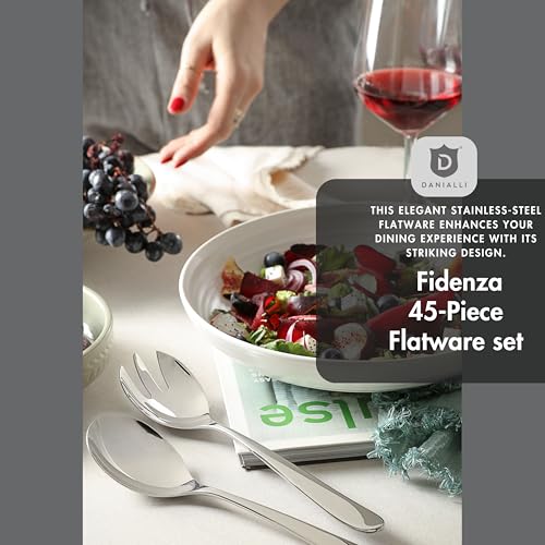Silverware Set for 8 with Serving Utensils (45-Piece Including a Serving Set)