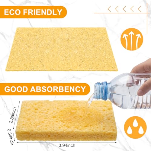 48 Pcs Sponges Bulk Sponges Kitchen Compressed Sponge (Yellow)