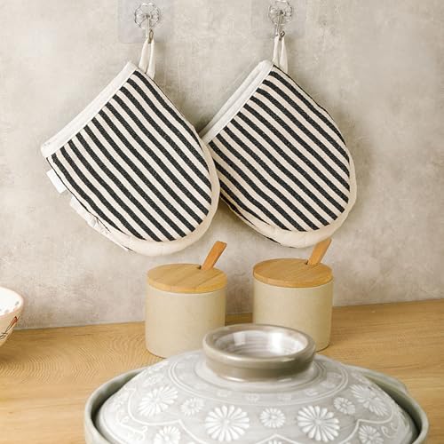 1 Pair Mini Oven Mitts (Balck)