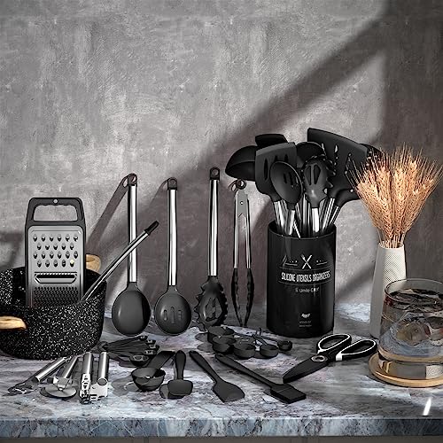 Thickened Kitchen Utensils Set (Black)