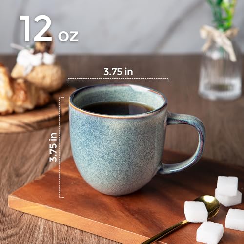 12oz Coffee Mugs (Set of 6 / Ceylon Blue)