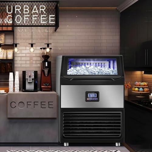 Commercial Ice Maker Machine (350Lbs/24H (75Lbs Bin))