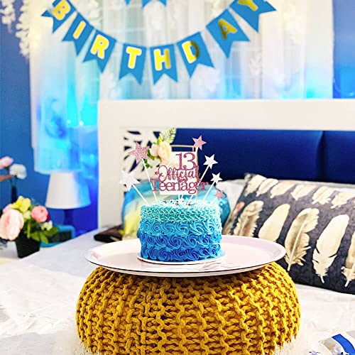 Rose Gold 13th Birthday Cake Topper (7 Count)