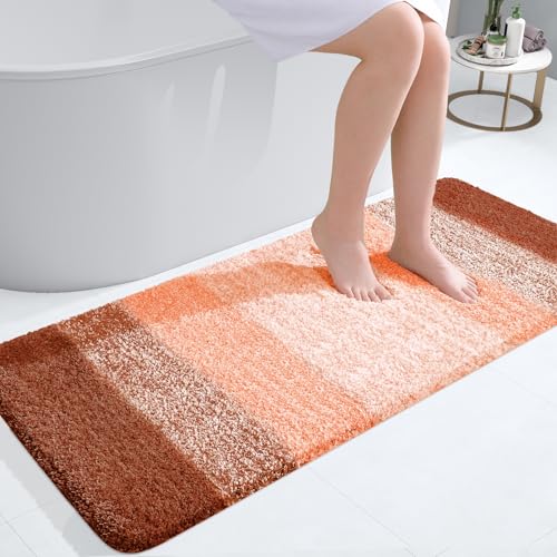 Bathroom Runner Rug 44x20 (44" X 20" / Orange)