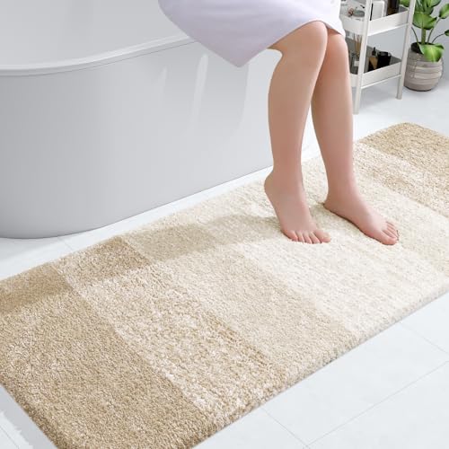 Bathroom Runner Rug 59x24 (59" X 24" / Light Beige)