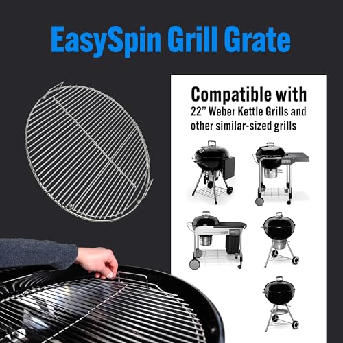 SnS Grills EasySpin Charcoal Grill Cooking Grate (EasySpin Grill Grate / 22")