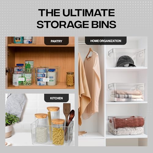 Clear Plastic Storage Bins