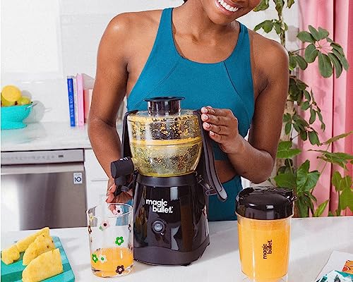 Mini Juicer Countertop Space (With Cup / Black)