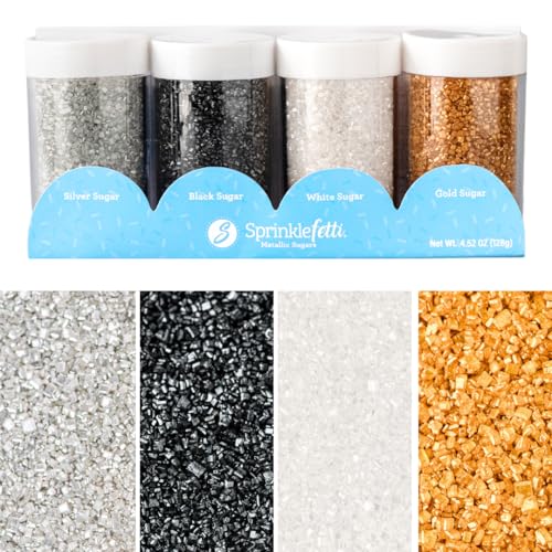 Sprinkles 4 Pack Sugar (Metallic)