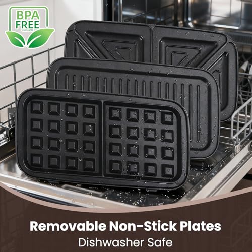 Waffle Maker with Removable Plates (Standards)