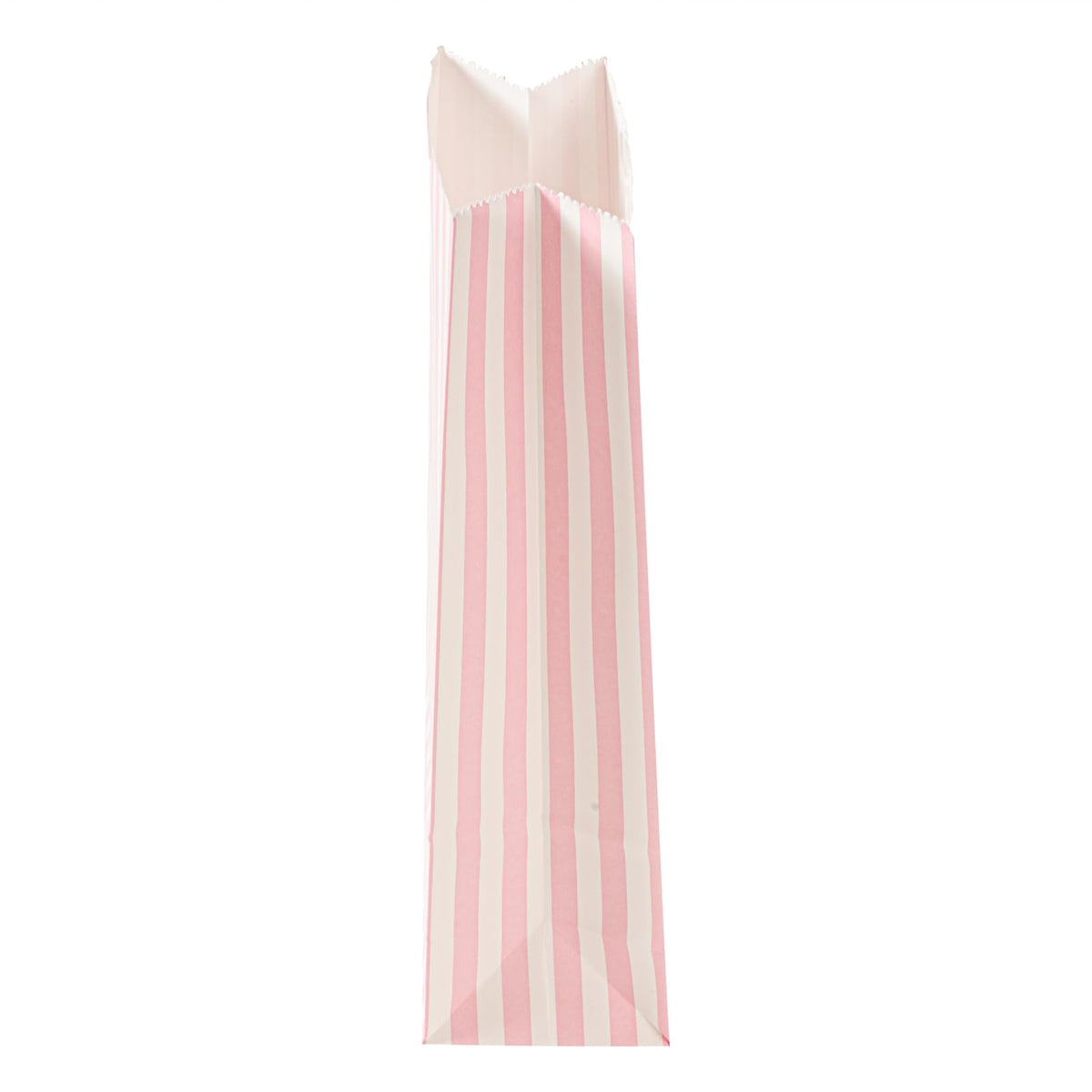 Pink And White Stripe Paper Bag (2 lb / Pink & White)