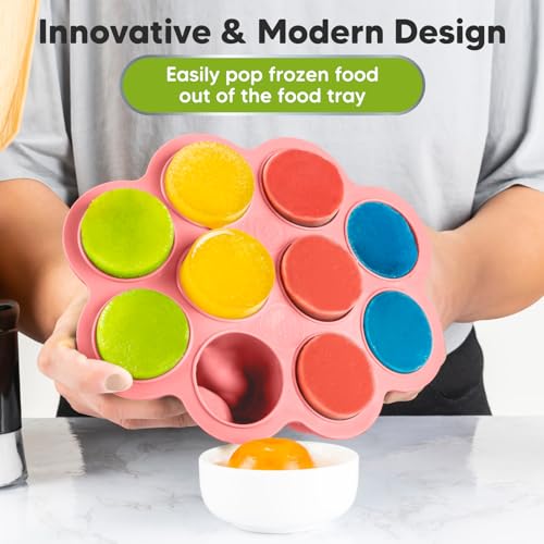 Silicone Food Freezer Trays with Lid (Blossom)