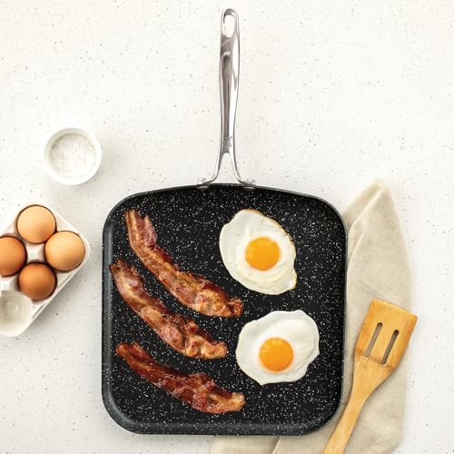 Basalt Aluminum Saute Skillet (12-Inch / Nonstick Ceramic Coating)