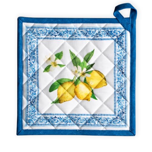 Pot Holders 100% Cotton Potholders (032 - Cedrat / 8" x 8" (Pot Holder Pack of 1))
