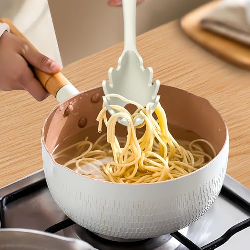 Silicone Cooking Utensils Set (Cream White)