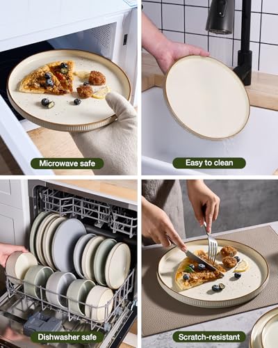 Dinnerware Set with Mugs (Cream / Service for 4 with Mugs)