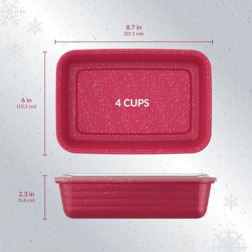 Prep 60 Piece Holiday Food Storage Set (Holiday Glitter Collection)