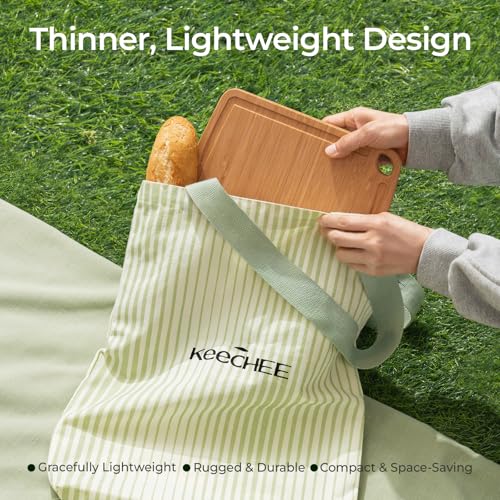 Dishwasher Safe Bamboo Cutting Boards Durable Lightweight Wood Cutting Board for Busy Kitchen (Set of 2 (Medium + Small))