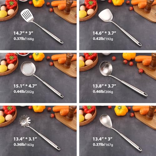 18 10 Stainless Steel Kitchen Utensils Set (12 Count)