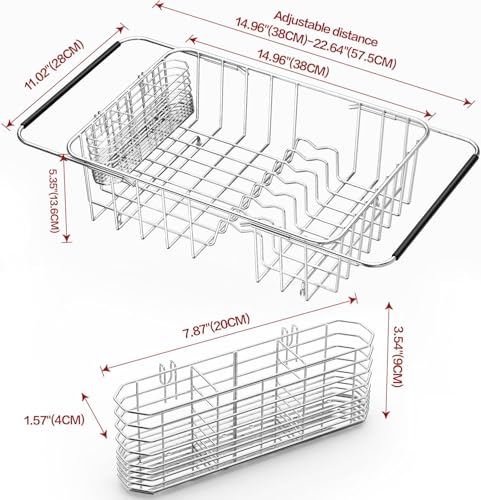 Large Sink Dish Drying Rack (Medium【14.96''*11.02''*5.35''】)