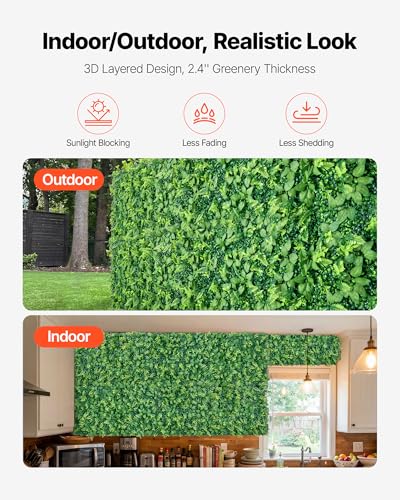 Artificial Plant Wall (Mixed Leaf / 2×8 FT-4Pcs)
