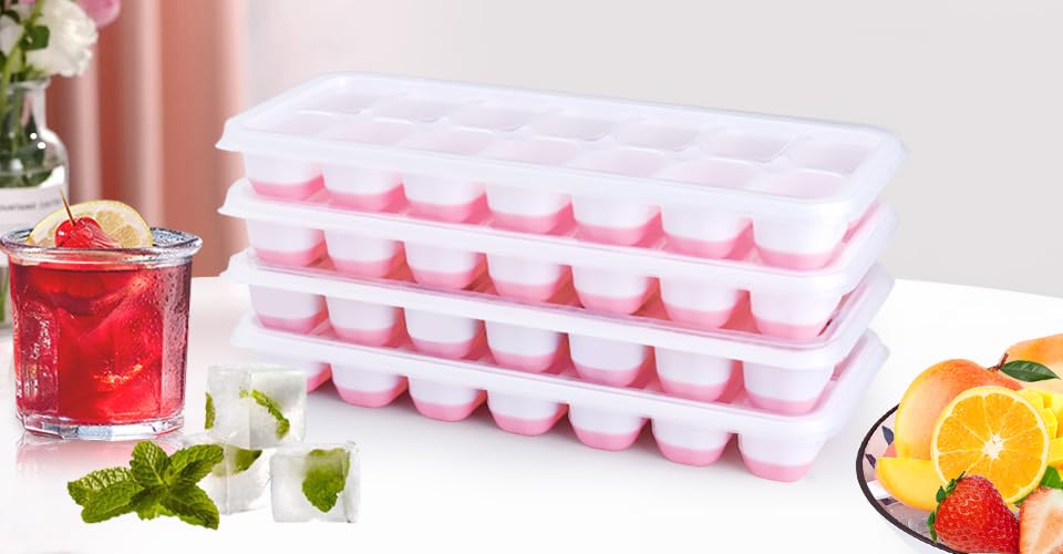 Silicone Ice Cube Tray (Pink)