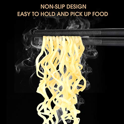 10 Pairs Fiberglass Chopsticks (Black Cherry-10 Pairs)