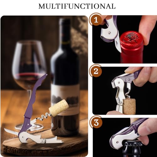 2 Pack Wine Opener (Plum)
