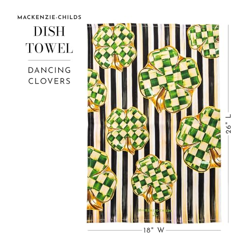 Cotton Dish Towel (Dancing Clovers / 1-Pack)
