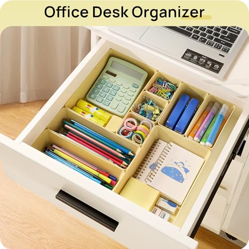 25 Pack Plastic Drawer Organizers with Non (25 Count)