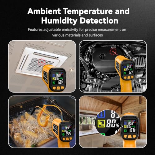 Infrared Thermometer Gun (Yellow)