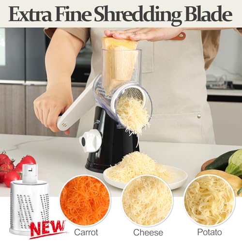 Rotary Cheese Grater Hand Crank Cheese Shredder