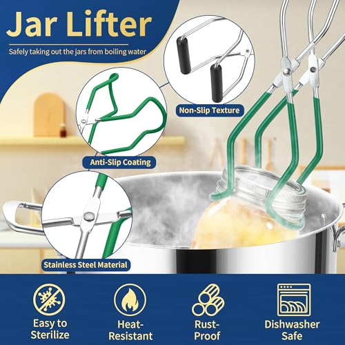 Canning Supplies Starter Kit (9-Pcs Set / DeGreen)