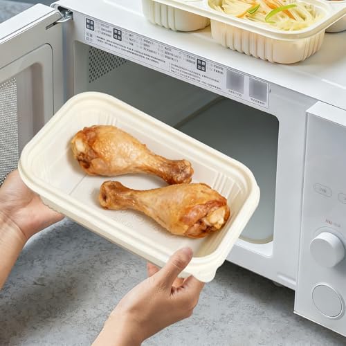50 packs 30 oz Square Disposable Biodegradable containers (50 Pack 30 oz Containers)