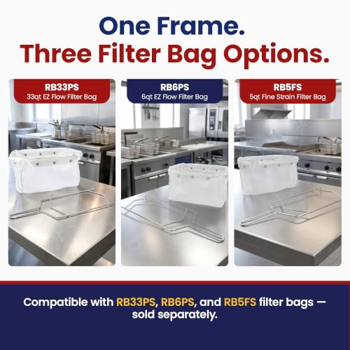 BF1A Fryer Oil Filter Bag Holder