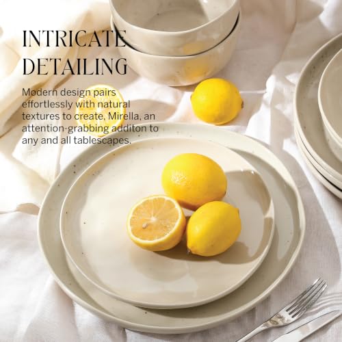 Mirella 12 Piece Stoneware Dinnerware Set (Beige / 12-Piece - Service for 4)