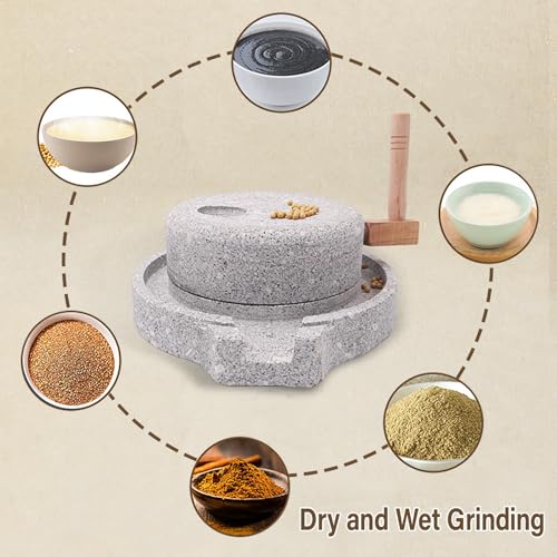 Traditional Stone Grain Mill (20cm/7.9in)