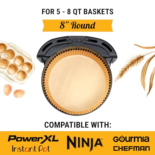 250 pcs Air Fryer Liners for Ninja (250 Count)