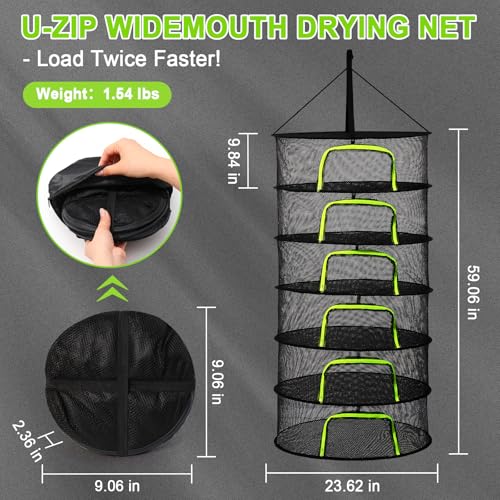6 Layer Hanging Herb Dryer Rack
