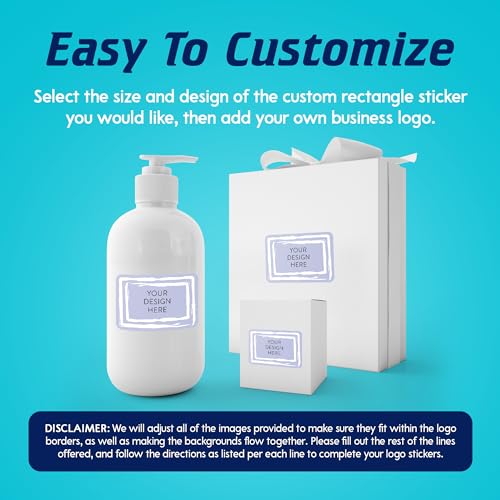 Custom Vinyl Stickers Your Image (Lavender Swirls / 5x3)