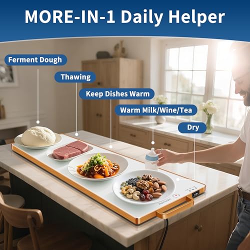 Warming Trays for Buffets Party (White / Long 31.5"x11.8")